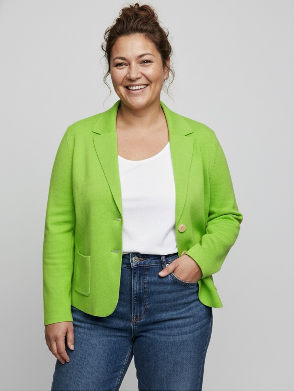 J. Crew Bright Lime Blazer